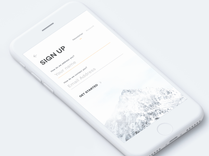 Sign Up Screen Daily UI #001 daily dailyui design form mobile sign in sign up travel app ui uiux user experience ux web