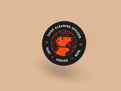 Cleaning Illustration Badge