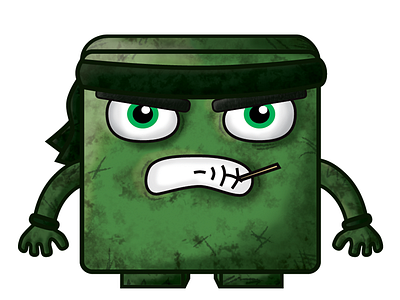 Jigswar Green character design fingertapps game design green illustration jigswar vector