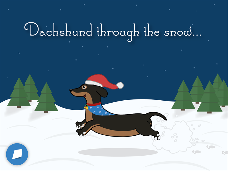 dachshund through the snow hat