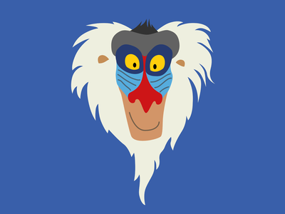 Rafiki Vector Print by Andrew Millar - Dribbble