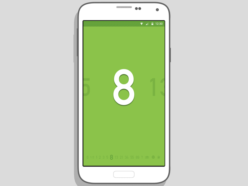 Planning Poker - Swipe Animation