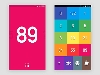 Planning Poker - Tile Menu