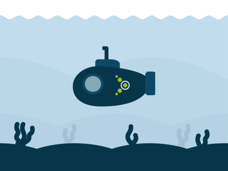 Submarine Loop animation easter egg ios mobile paperkite sub ui ux