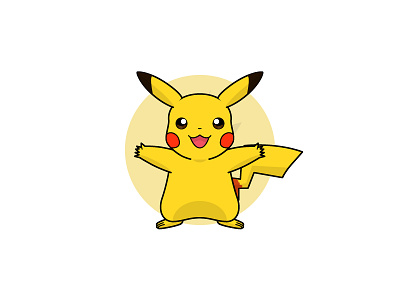 Pikachu electric illustration pikachu pokeball pokemon summerproject vector