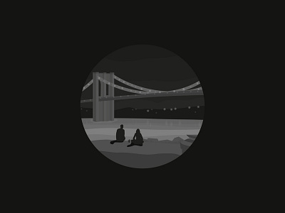 Day 10: The Night Of 100days 100daysofillustration brooklyn dark day 10 illustration mood naz new york river sinister the night of