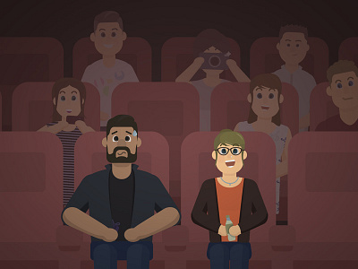 DAY 20: End Credits 100days 100daysofillustration credits day 20 engagement film illustration movies proposal theatre