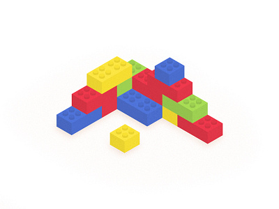 DAY 27: Lego 100days 100daysofillustration blocks brick building day 27 illustration isometics lego
