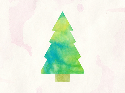 DAY 57: Watercolour Xmas 100days 100daysofillustration christmas christmas tree day 57 illustration merry christmas tree watercolor watercolour xmas xmas tree