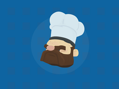 DAY 64: Angry Chef 100 days of illustration angry beard character chef cook day 64 game hat illustration overcooked