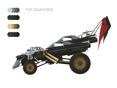 DAY 79: The Gigahorse 100 days of illustration car challenge day 79 fury road gigahorse illustration mad max offroad request the gigahorse vehicle