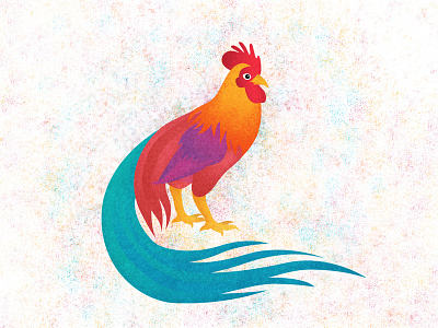 DAY 89: Year of the Rooster 100 days of illustration 2017 challenge chicken china chinese new year chook day 89 happy new year illustration rooster year of the rooster