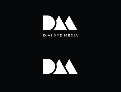 DIVI xyz media logo bauhaus branding design logo minimalist mirasa mirasadesign typography vector