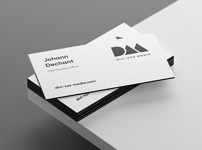 divi xyz name cards bauhaus branding businesscard design logo minimalist mirasa mirasadesign typography vector