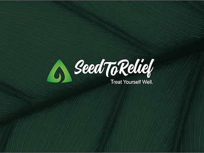 Seed To Relief design ecology green handwritten logo mirasa mirasadesign typography