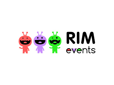 Logo for event agency in Dubai aliens events logo mirasa mirasadesign