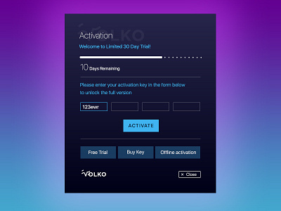 Equalizer Activation Screen