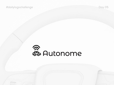 Dailychallenge Insta Shots 05 branding car dailylogochallenge design driverless driverless car logo mirasa mirasadesign typography vector