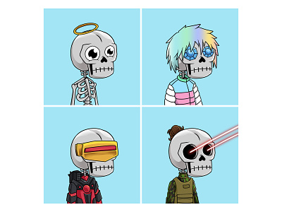 Skull Boys - NFT Character art cartoon character cute drawing illustration nft