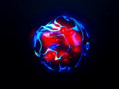 Energy Sphere 3d animation energy gif