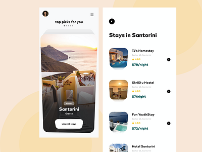 Travel Stays and Hostel Booking - Mobile Screens adventure agency airbnb app design ecommerce hostel hotel hotel booking ios listing product design tourism travel travel app traveler traveling ui