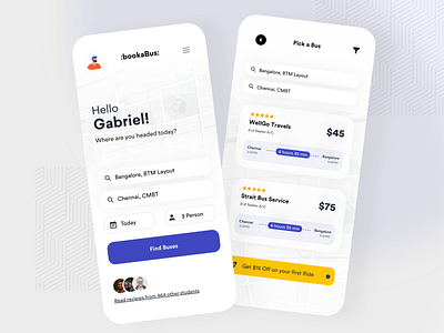 Bus Ticket booking Application blue booking business dashboard design ecommerce listing metro mobile payment product design public transit public transport