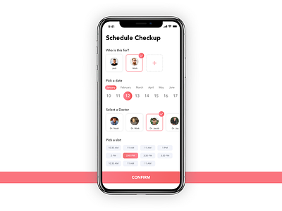 Medical Appointment Booking UI