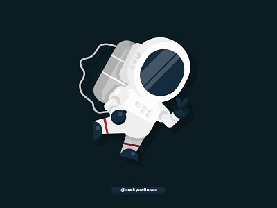 Astronaut Gemoteric Character 2d character adobe adobe illustrator astronaut character characterdesign design flatdesign geometric geometric design illustration space spaceship vector