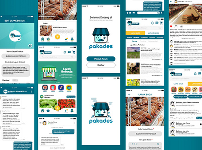 Apps Pakades "Lapak Desa" adobe xd app branding design design app mobile app mobile app design mobile design ui ux