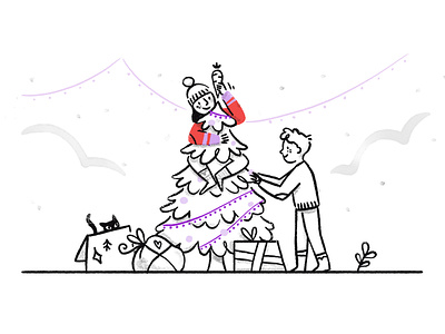 Increase your SaaS sales during holiday season article character christmas design drawing holiday illustration product