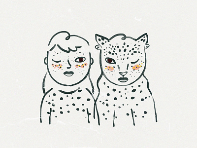 Stars animals character design digital drawing drawing feline graphic design illustration nature outline visual