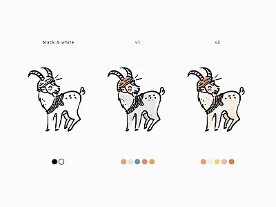 Mountain Goat climber design digital drawing drawing goat graphic graphic design illustration logotype sticker