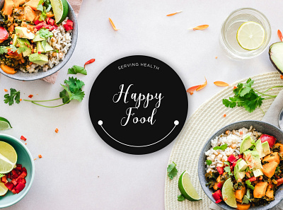 Happy Food Identity branding