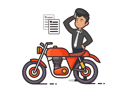 Motor_Assist creatives design illlustration mototbike rider webui