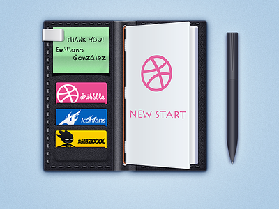 New start iconfans notebook pen ui zcool