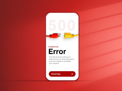 Did someone say "Error"? app branding connection error design error errorstate helvetica icon illustration logo mobile mobile design red typography ui ux vector