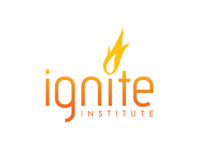 Ignite Institute Logo branding consulting design flame logo