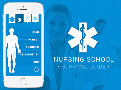 Nursing School Survival Guide app anatomy app design information iphone medical nursing