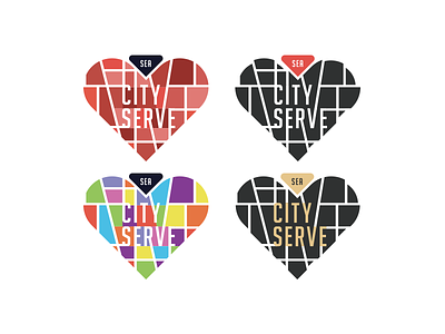 City Serve - Any ideas? charity city event giving heart help lines logo love map seattle serve
