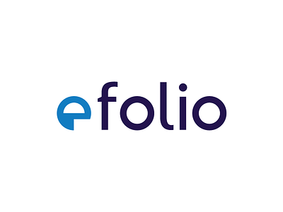 efolio crypto cryptocurrency financial folio logo portfolio wordmark