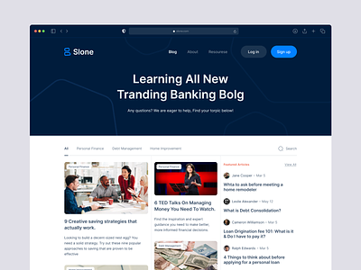 Banking Blog Inner Page Design