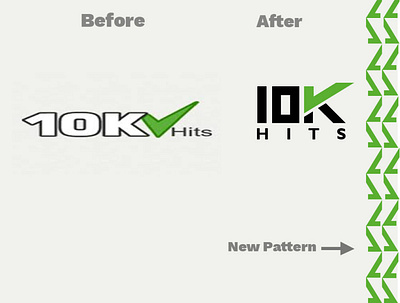 10K Hits logo concept 10khits idea logo.redesign logo logoicon logotype