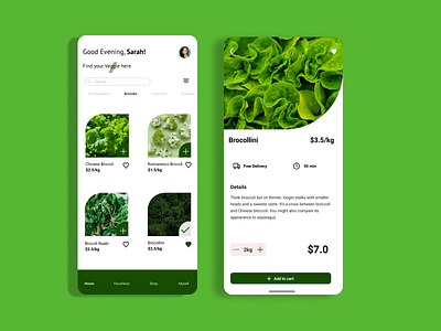 Vegetables Food App