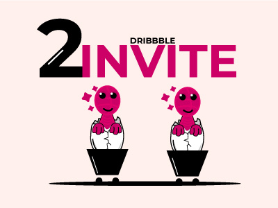 Dribbble Invitation 2dribbbleinvites dribbble illustration invitation invites