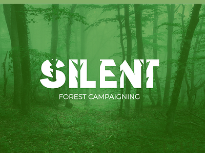 Silent forest campaigning logo art campaigning creative forest logo logoclub logotype