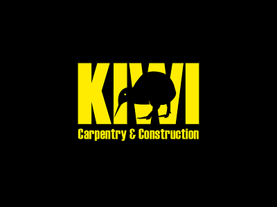 Kiwi carpentry and construction logo 02 construction logo icon logoclub logoinspiration typography