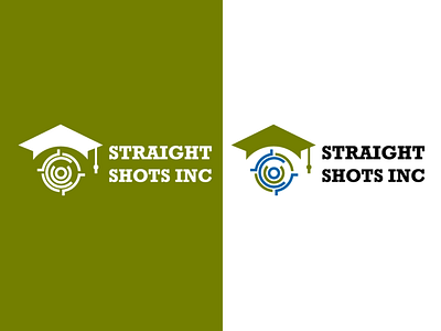 Straight Shots Inc Educational Logo firearm logo icon illustration logo logoinspiration logotype