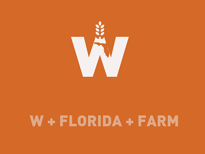 W Provison Logob Concept clean farm logo logotype neat word