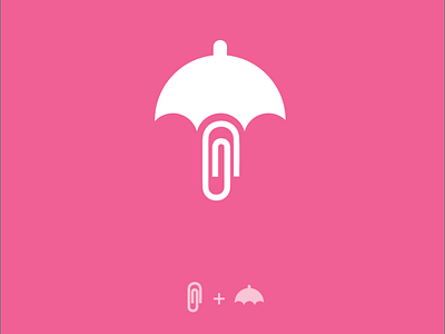 Umbrella + Doccument logo idea clean creative logo logo logoclub logotype neat