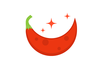 Chilli and Moon logo idea